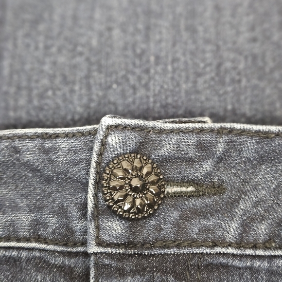 Lane Bryant Dark Wash Rhinestone Embellished Stretch‎ Denim Jeans Size 24 K70 - Picture 9 of 14